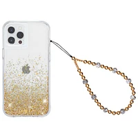 Case-Mate Beaded Phone Wristlet Chain -Gold/Clear