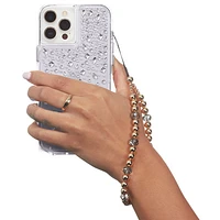 Case-Mate Beaded Phone Wristlet Chain -Gold/Clear