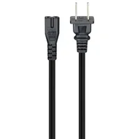 Best Buy Essentials 2m (6 ft.) Polarized Power Cord (BE-HCL330-C) - Black - Only at Best Buy