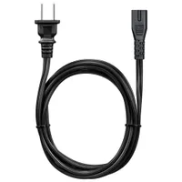 Best Buy Essentials 2m (6 ft.) Polarized Power Cord (BE-HCL330-C) - Black - Only at Best Buy