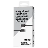 Best Buy Essentials 1.83m (6 ft.) HDMI Cable - Only at Best Buy