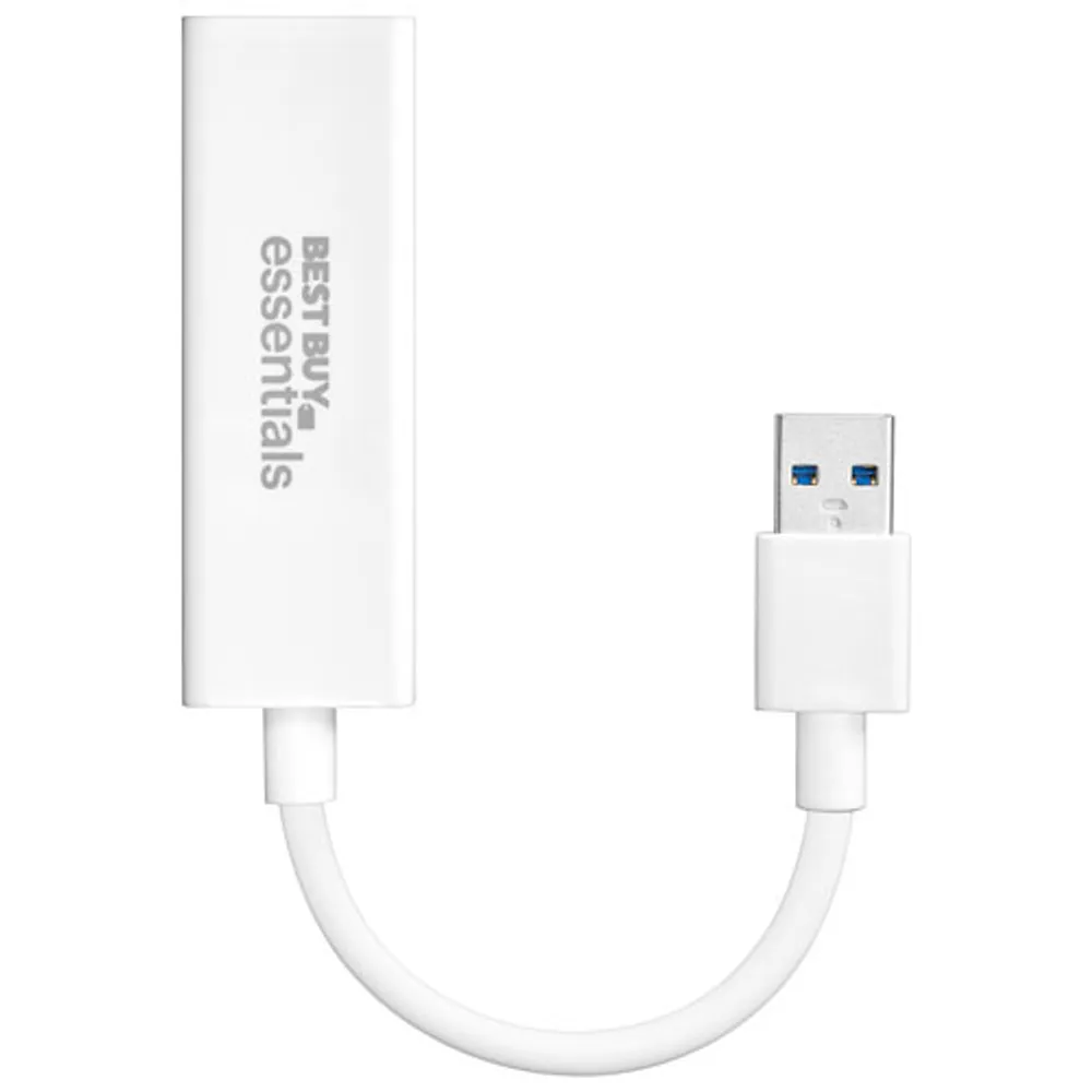Best Buy Essentials USB 3.0 to Ethernet Adapter (BE-PA3U6E-C) - Only at Best Buy