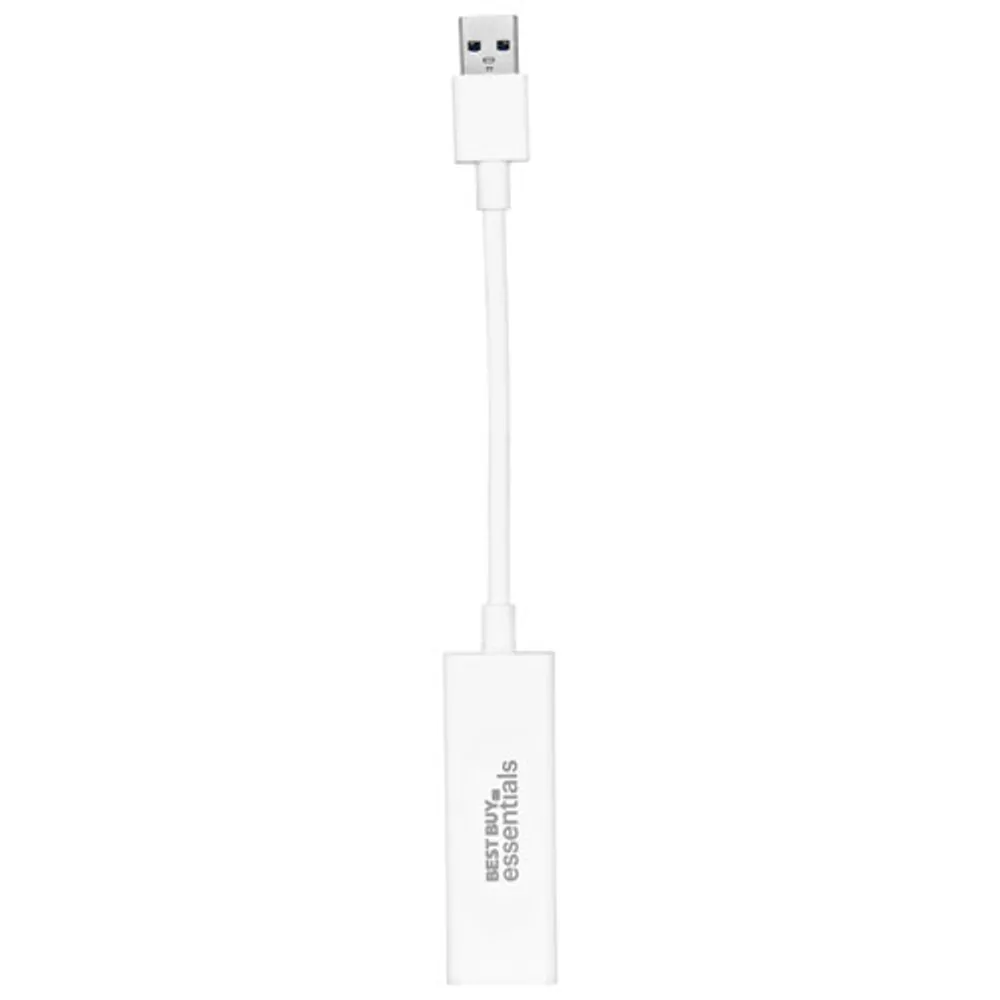 Best Buy Essentials USB 3.0 to Ethernet Adapter (BE-PA3U6E-C) - Only at Best Buy
