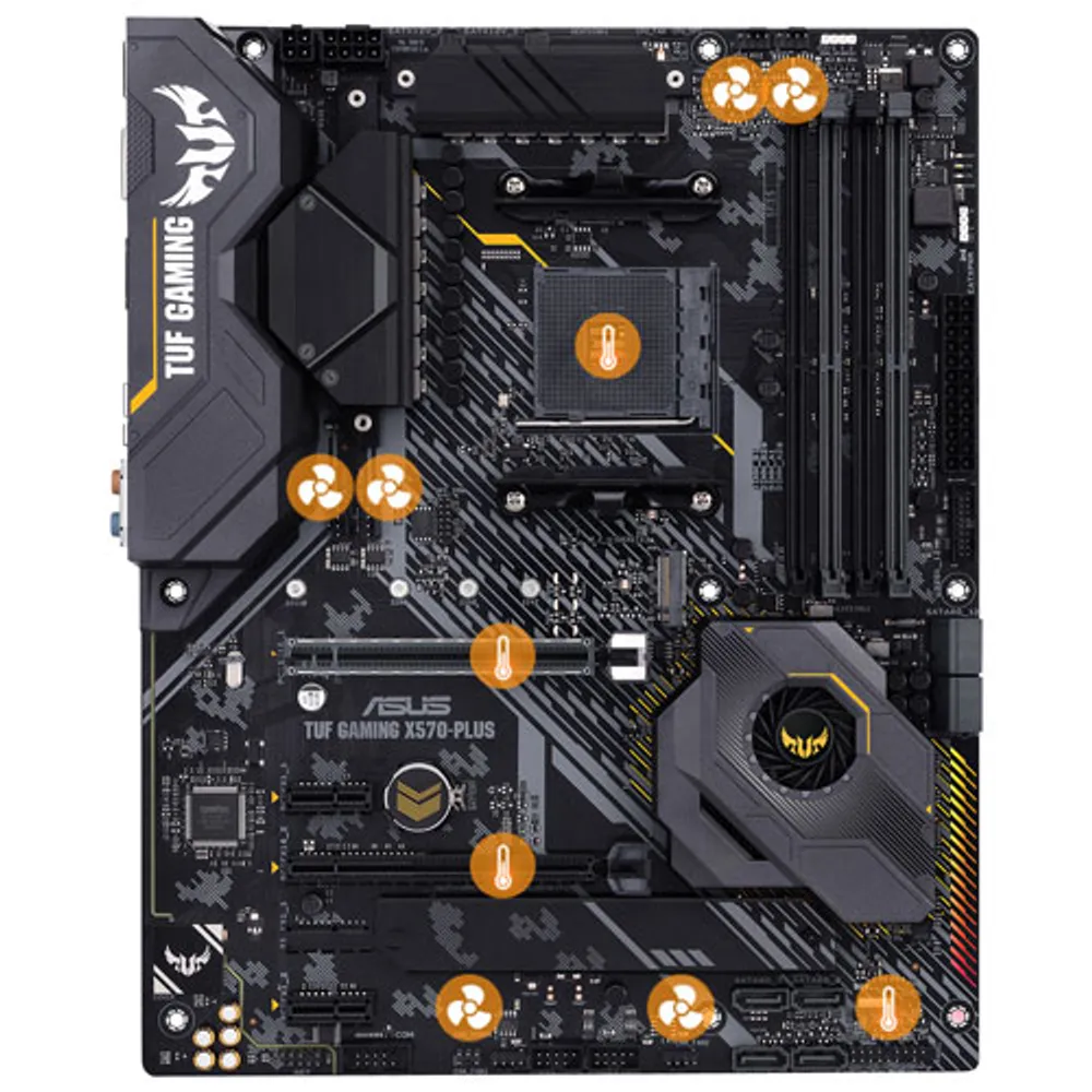 ASUS TUF Gaming X570-Plus (Wi-Fi) ATX AM4 DDR4 Motherboard for AMD Ryzen 3000/4000/5000 Series CPUs