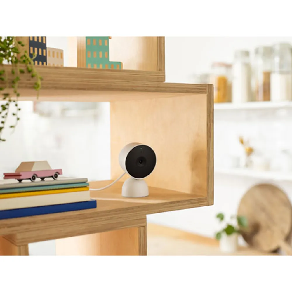 Google Nest Cam Wired Indoor Security Camera - Snow