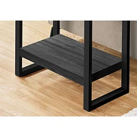 Monarch Contemporary Rectangular End Table - Black/Reclaimed Wood