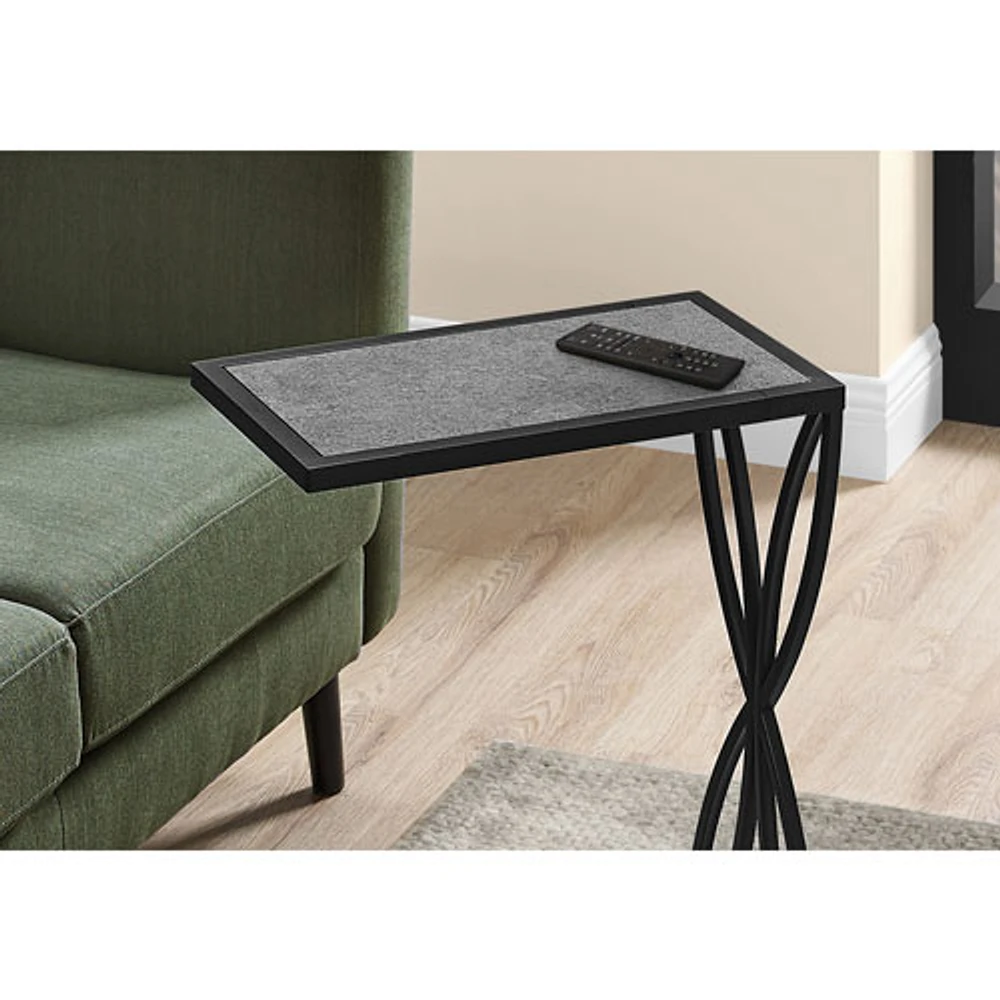 Monarch Contemporary Rectangular Accent Table - Grey