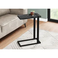 Monarch Contemporary Rectangular Accent Table - Black/Reclaimed Wood