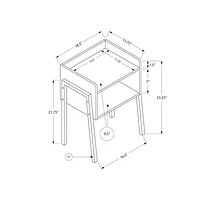 Monarch Contemporary Rectangular End Table