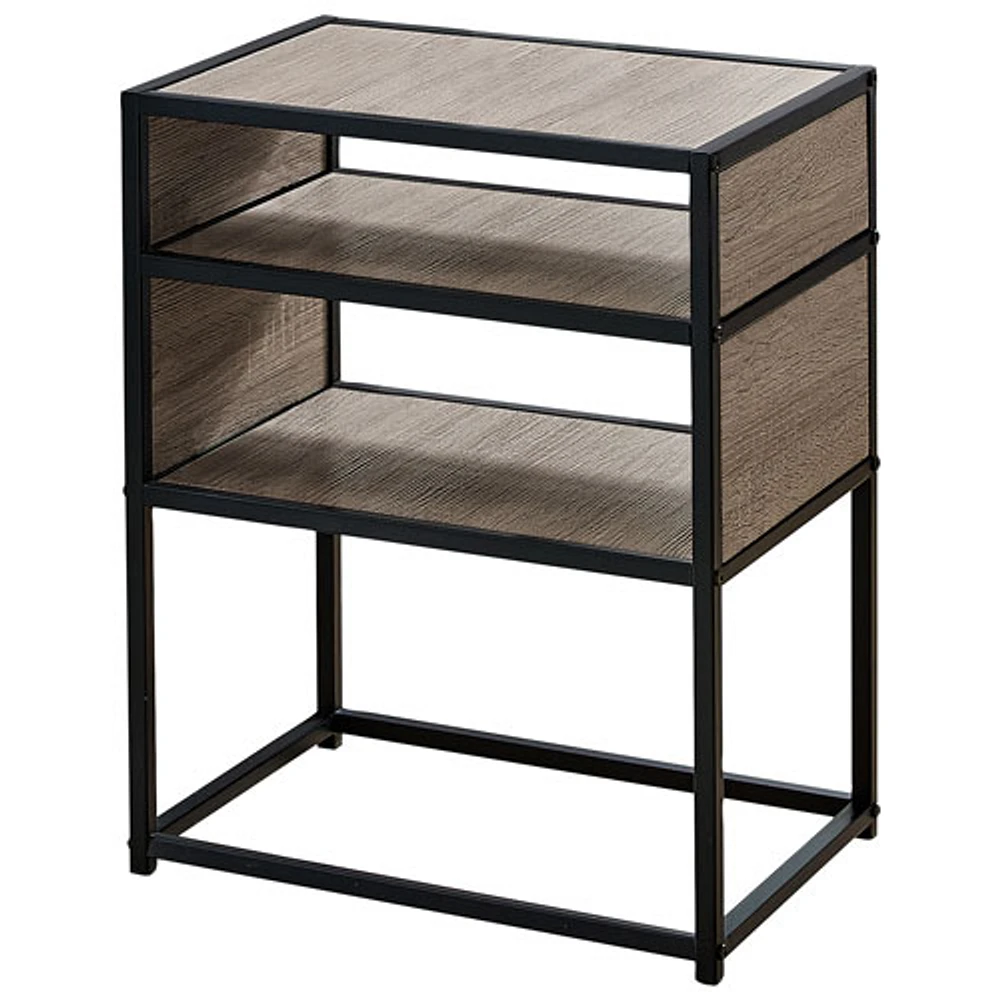 Monarch Contemporary Rectangular End Table - Dark Taupe