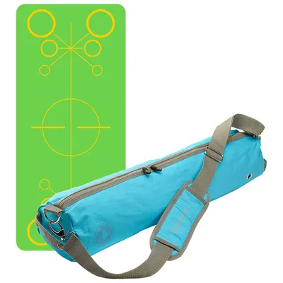 Merrithew Eco-Friendly Kids Exercise Mat with Carry Bag - 3.5mm - Green/Blue