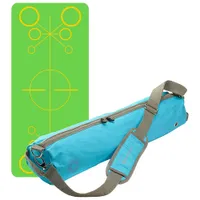 Tapis d'exercice écologique pour enfants de Merrithew avec sac de transport - 3,5 mm - Vert/Bleu