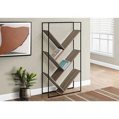 Slanted 60" 5-Shelf Bookcase