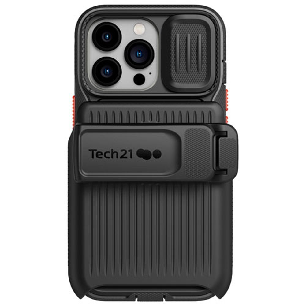 tech21 Evo Luxe Max Hard Shell Case with Holster for iPhone 13 Pro - Black