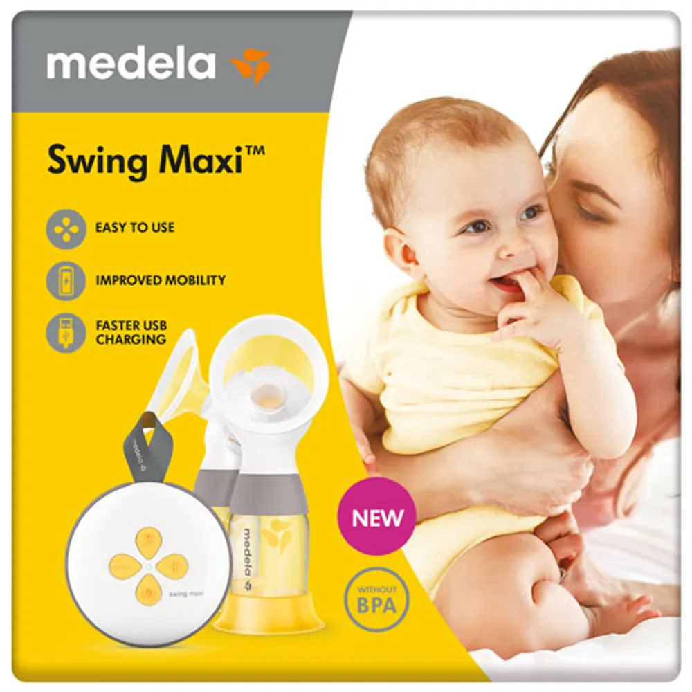 Medela Swing Maxi Double USB-C Rechargeable Electric Breast Pump with Carry Bag