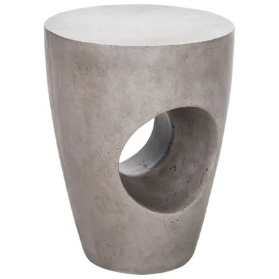 Aylard Stone Outdoor Stool - Grey