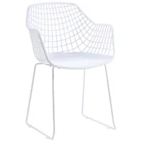 Honolulu Plastic Patio Chair - Set of 2 - White