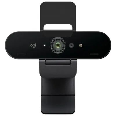 Logitech Brio 4K Pro Webcam with HDR & Noise-Cancelling Mics