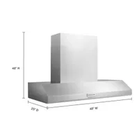 KitchenAid 48" Wall Mount Chimney Range Hood (KVWC958KSS) - Stainless Steel