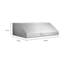 KitchenAid 30" Under Cabinet Range Hood (KVUC600KSS) - Stainless Steel