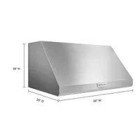 KitchenAid 36" Wall Mount Chimney Range Hood (KVWC906KSS) - Stainless Steel