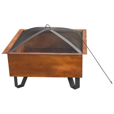 Sterling Oaks Boxite 26" Wood-Burning Fire Pit - Black