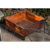 Sterling Oaks Boxite 26" Wood-Burning Fire Pit - Black