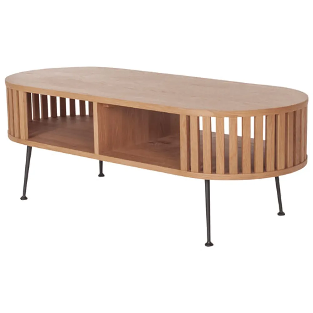 Henrich Modern Oval Coffee Table - Natural