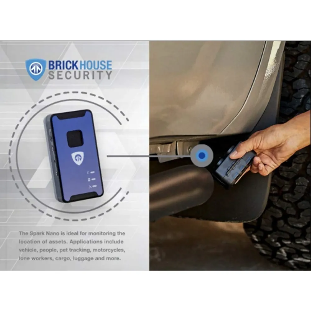 Brickhouse Security GPS Tracker for Vehicles - Vehicle Tracker, GPS  Tracking Device for Covert Monitoring of Teen Drivers, Kids, Elderly,  Employees