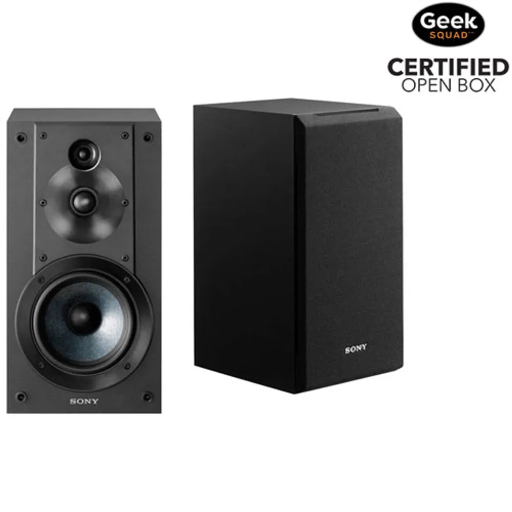 Open Box - Sony SS-CS5 100-Watt Bookshelf Speaker - Pair - Black