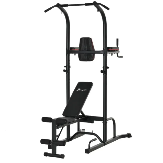 Soozier Home Gym, Multifunction Gym Equipment Power Tower with