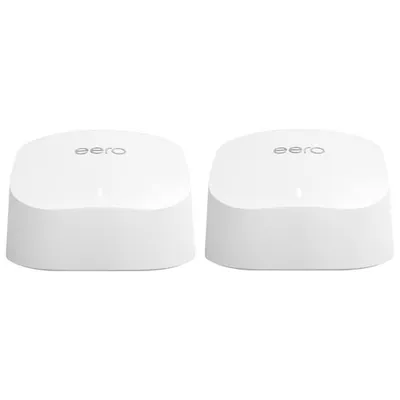 Système Wi-Fi 6 maillé de maison intégrale Eero 6 (B086PFYLFY) - Ensemble de 2