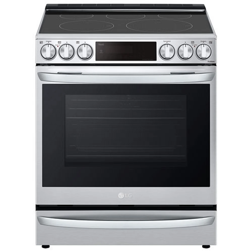 Cuisinière électrique encastrable conv./friture air 30 po LG (LSEL6337F) - Inox - BO - Parfait état