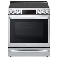 LG 30" Convection Slide-In Electric Air Fry Range (LSEL6337F) - Stainless - Open Box - Perfect Condition
