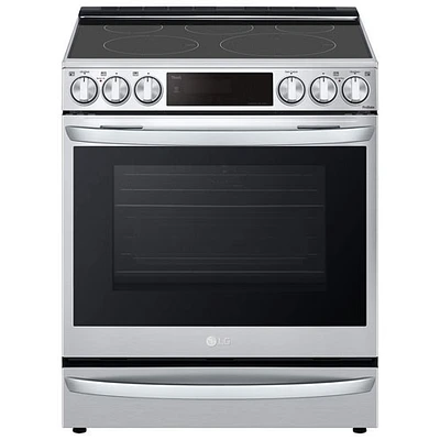 Cuisinière électrique encastrable conv./friture air 30 po de LG (LSEL6337F) - Inox - BO - Endommagé