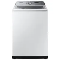 Samsung 5.8 Cu. Ft. HE Top Load Washer (WA50R5200AW) - White - Open Box - Scratch & Dent
