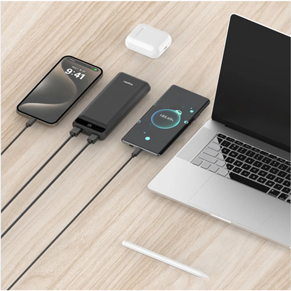 Kopplen Compact 20,000 mAh Dual USB Power Bank - Black