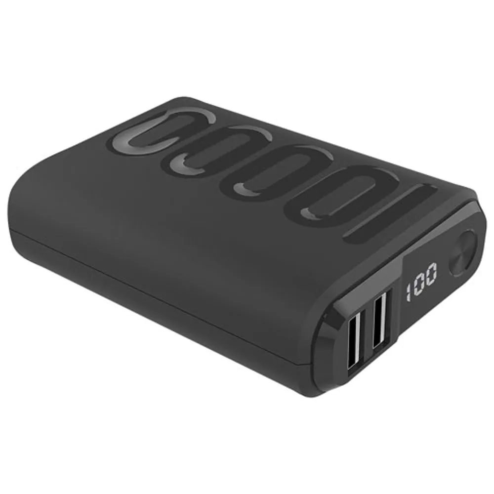 Chargeur portable USB à chargement rapide 22,5 W 10 000 mAh à affichage numérique de Kopplen - Noir