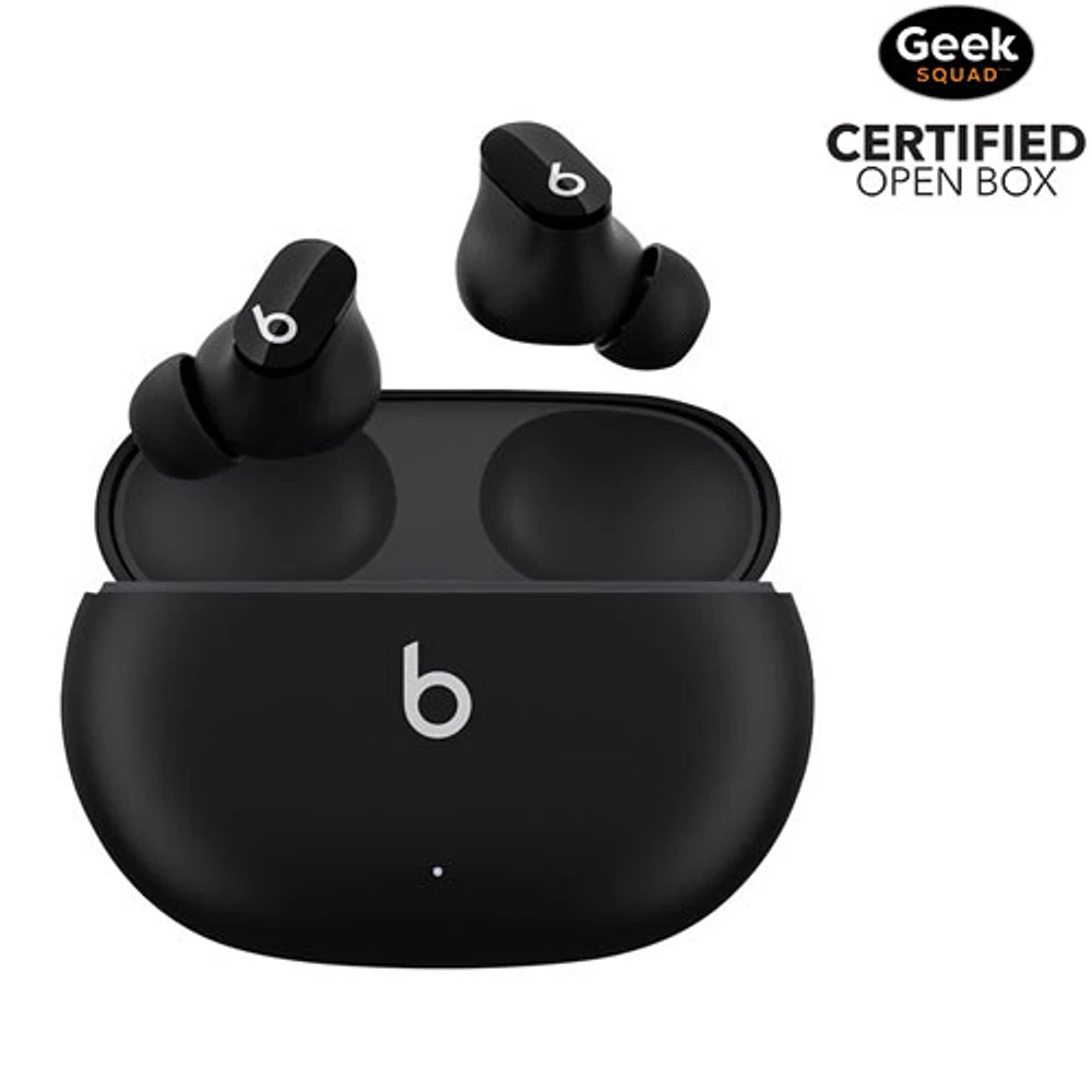Boîte ouverte - Écouteurs boutons 100 % sans fil à suppression du bruit Studio Buds de Beats by Dr. Dre - Noir