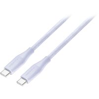 Insignia 3.0m (9.8 ft.) USB-C to USB-C Braided Cable (NS-MCCC10PR22-C) - Purple