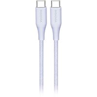 Insignia 1.5m (4.9 ft.) USB-C to USB-C Braided Cable (NS-MCCC5PR22-C) - Purple