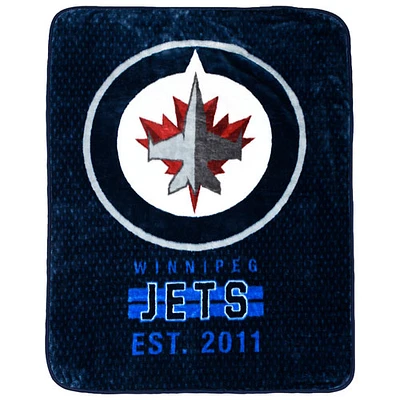 NHL Polyester Plush Throw Blanket - 40" x 50" - Winnipeg Jets