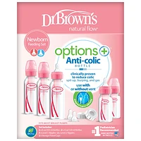 Ensemble de biberons pour nouveau-né Options de Dr. Brown's - Rose