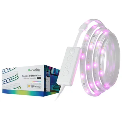 Nanoleaf Essentials 2m (6.6 ft.) Smart LED Lightstrip - Starter Kit - White & Colour