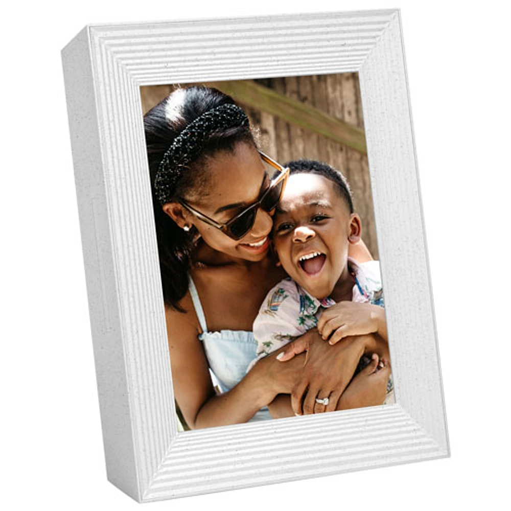 Aura Mason 8.75" Wi-Fi Digital Photo Frame (AF200WHTS) - White