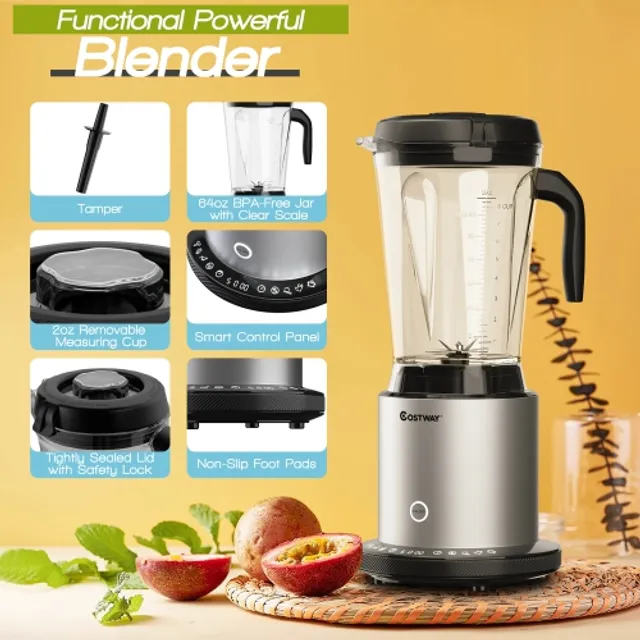 Kenmore 64 oz Stand Blender, 1200W, Smoothie, Ice Crush, Self