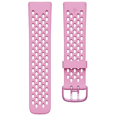 Bracelet en silicone Sport Charge 5 de Fitbit - Grand - Lilas givré