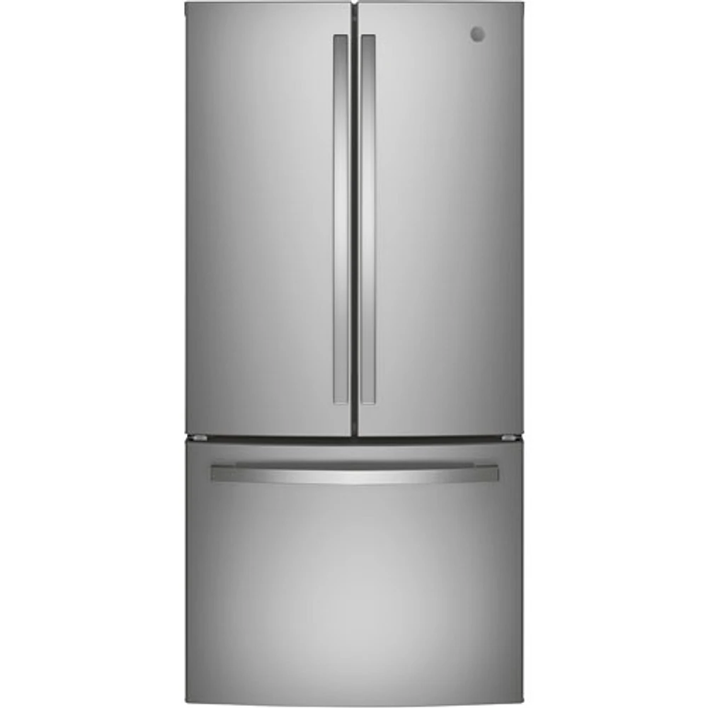 GE 33" 18.6 Cu. Ft. French Door Refrigerator with Water Dispenser (GWE19JYLFS) - Stainless Steel