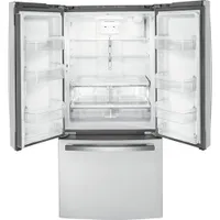 GE 33" 18.6 Cu. Ft. French Door Refrigerator with Water Dispenser (GWE19JYLFS) - Stainless Steel