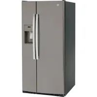 GE 33" 23 Cu. Ft. Side-By-Side Refrigerator with Water & Ice Dispenser (GSS23GMPES) - Slate